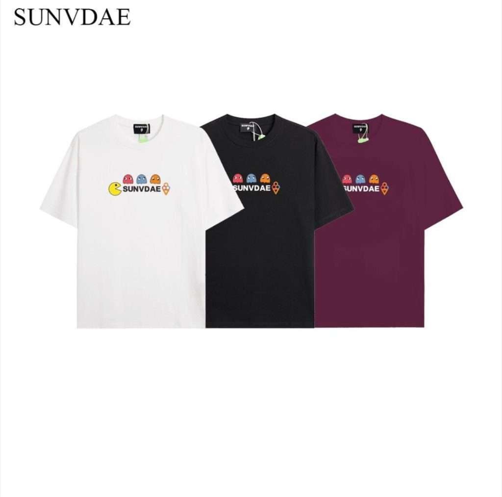 SUNVDAE 夏季新款潮牌 電玩貪吃冰淇淋高品圓領T恤 時尚寬鬆百搭男女款