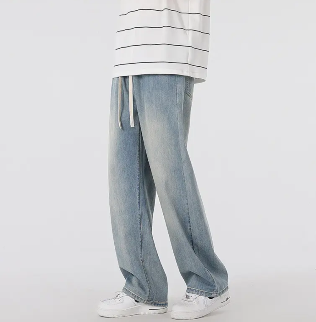 港風水洗牛仔褲