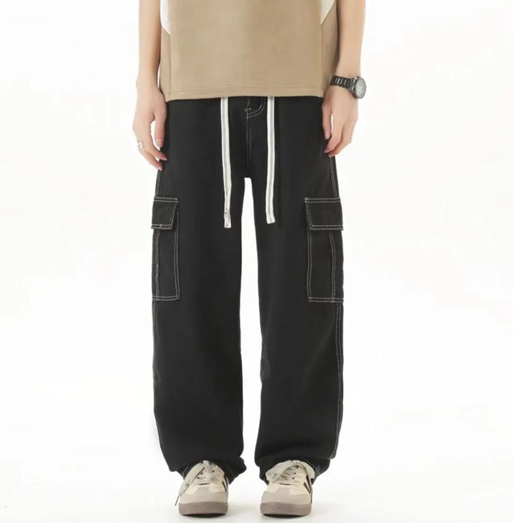 潮牌寬鬆牛仔褲